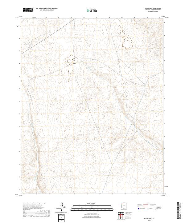 Supai Camp topographic map thumbnail