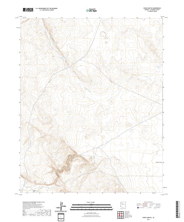 Supai Camp SE 2021 topographic map thumbnail