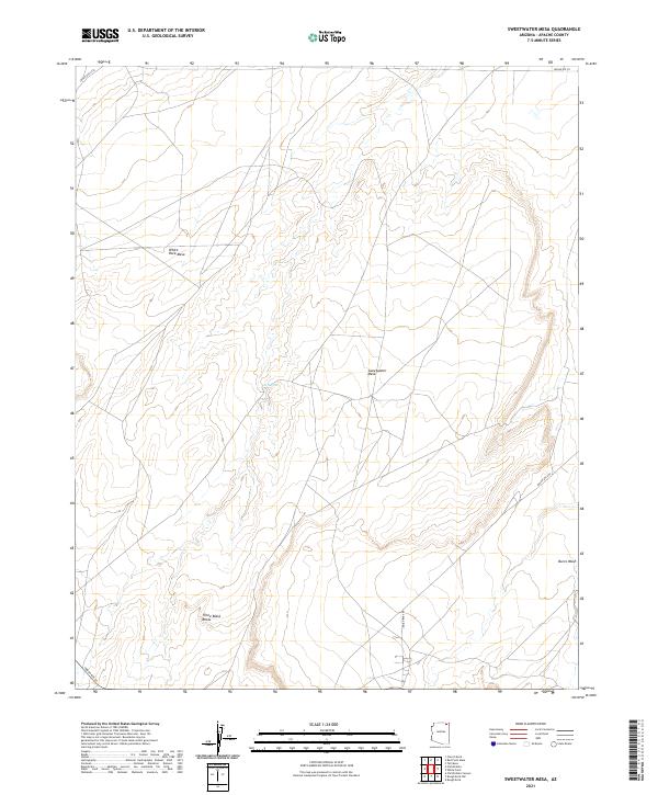 Sweetwater Mesa topographic map thumbnail