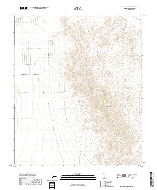 Swisshelm Mountain topographic map thumbnail