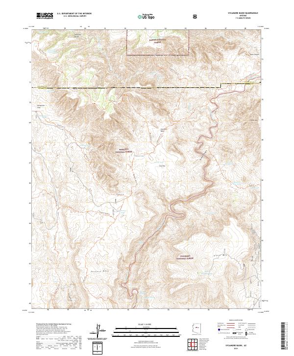 Sycamore Basin topographic map thumbnail