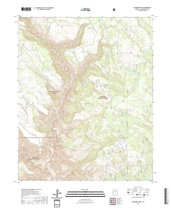 Sycamore Point 2021 topographic map thumbnail