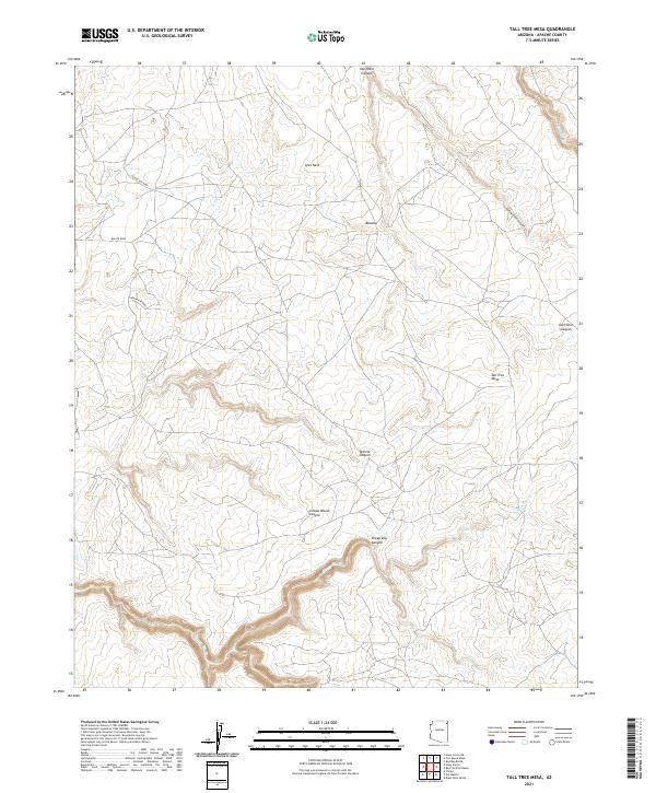 Tall Tree Mesa topographic map thumbnail