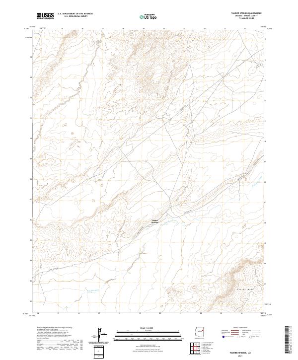 Tanner Springs topographic map thumbnail