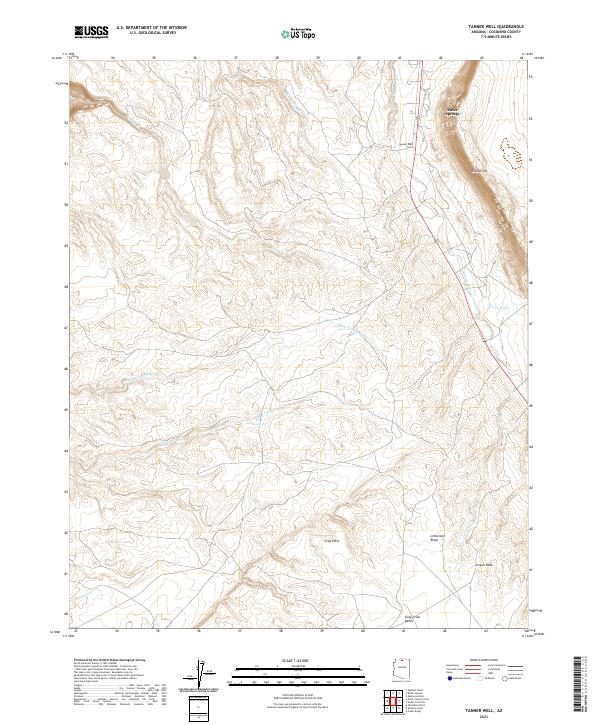Tanner Well 2021 topographic map thumbnail