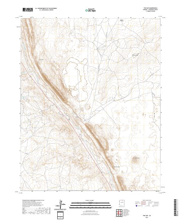 The Gap 2021 topographic map thumbnail