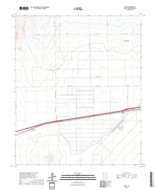 Theba 2021 topographic map thumbnail