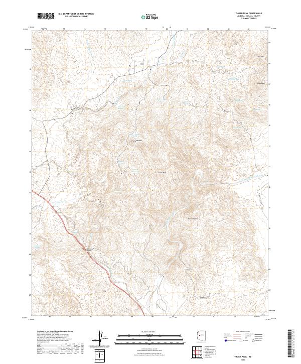 Thorn Peak 2021 topographic map thumbnail