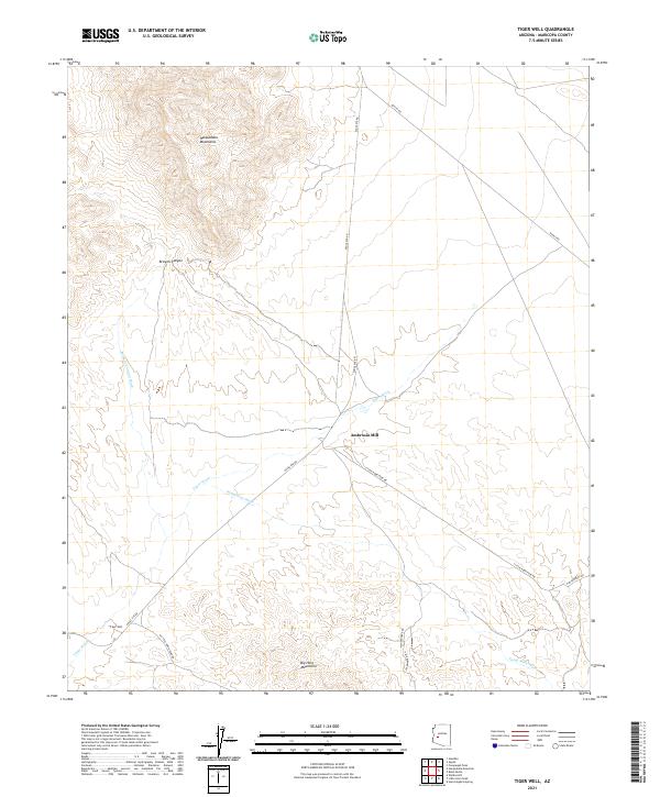Tiger Well 2021 topographic map thumbnail
