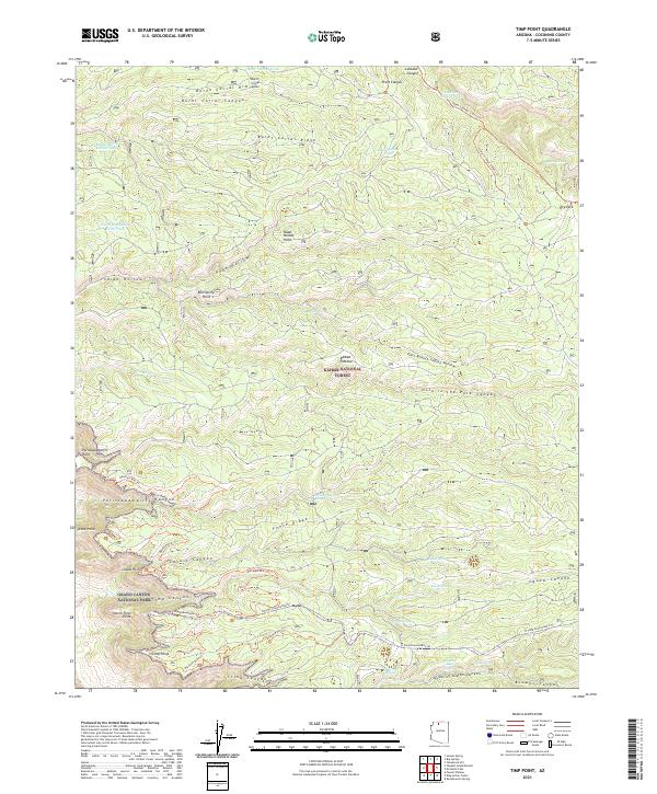 Timp Point 2021 topographic map thumbnail