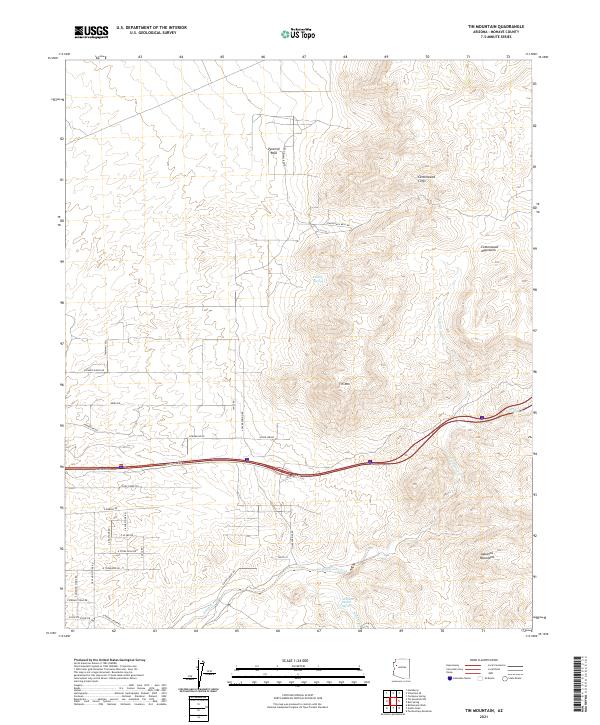 Tin Mountain 2021 topographic map thumbnail