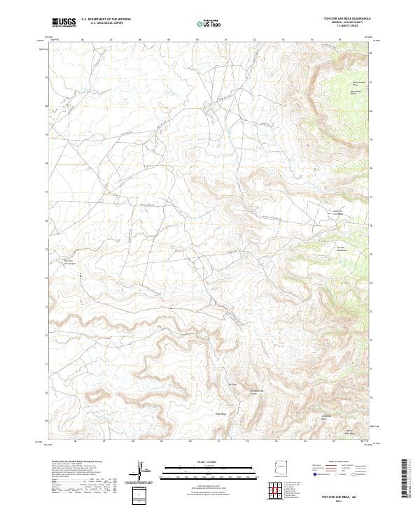 Toh Chin Lini Mesa topographic map thumbnail