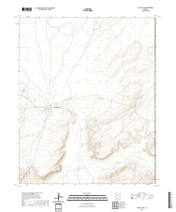 Tolani Lake topographic map thumbnail