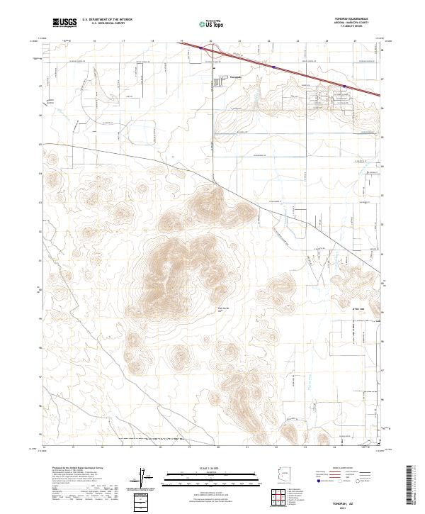 Tonopah 2021 topographic map thumbnail