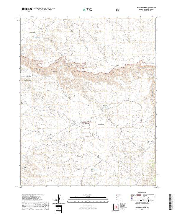 Toothpick Ridge 2021 topographic map thumbnail