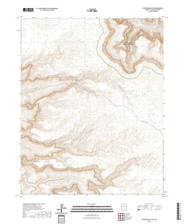 Topocoba Hilltop topographic map thumbnail
