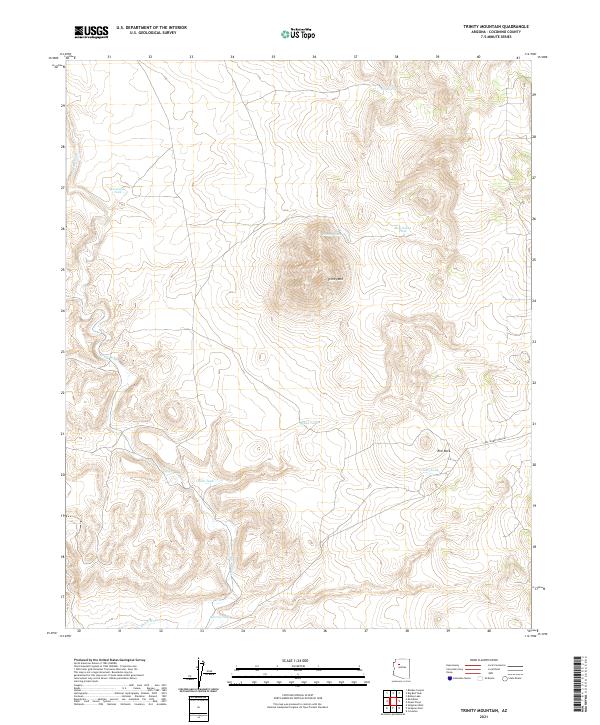 Trinity Mountain 2021 topographic map thumbnail