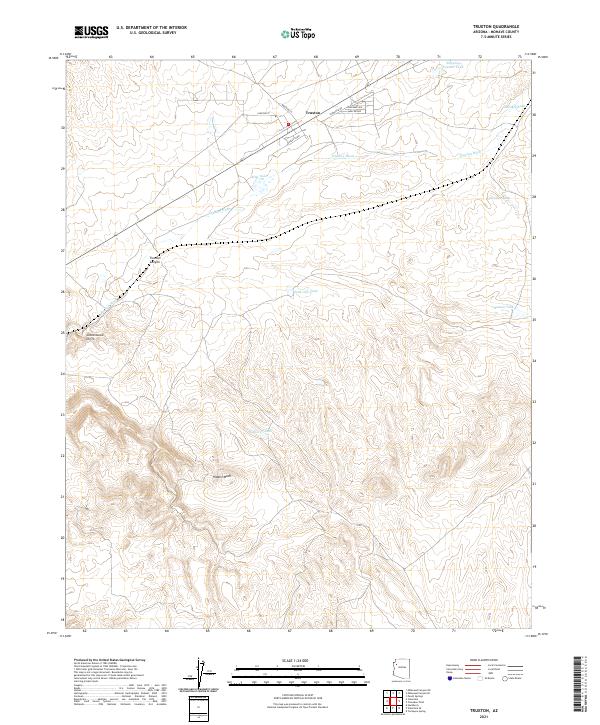 Truxton 2021 topographic map thumbnail