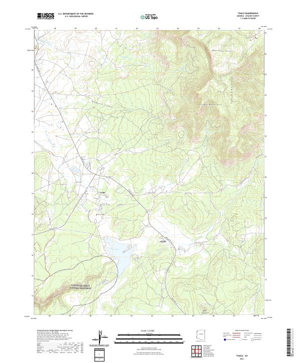 Tsaile 2021 topographic map thumbnail