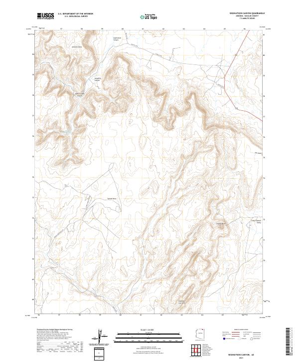 Segihatsosi Canyon 2021 topographic map thumbnail