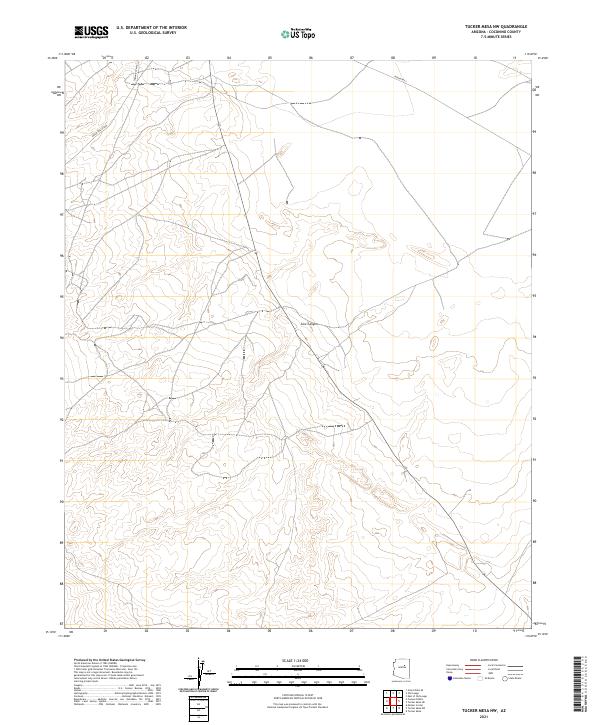 Tucker Mesa NW topographic map thumbnail