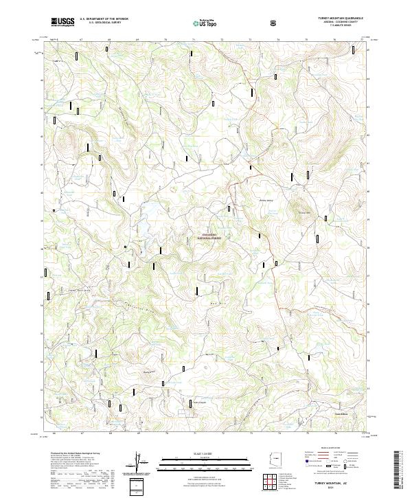 Turkey Mountain 2021 topographic map thumbnail
