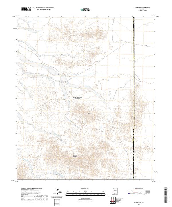 Tweed Mine topographic map thumbnail