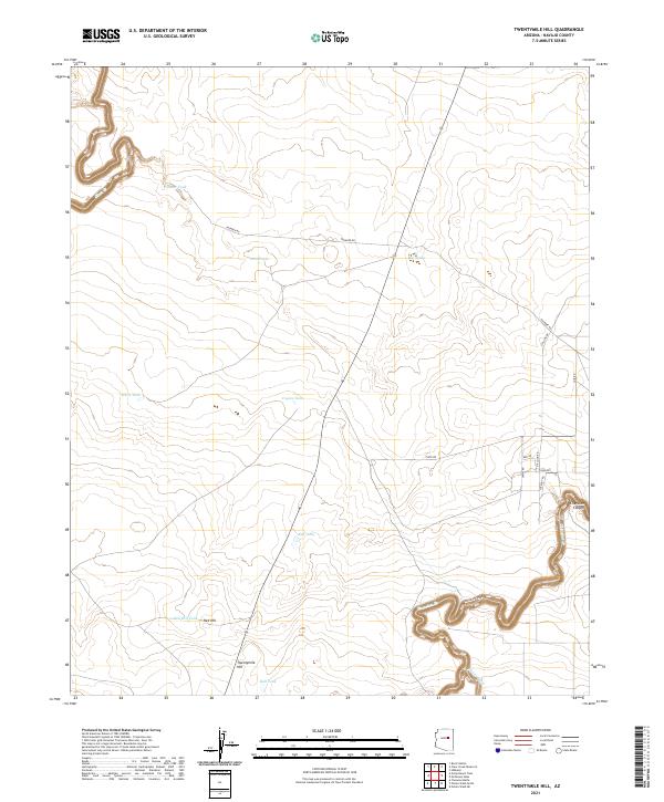 Twentymile Hill topographic map thumbnail