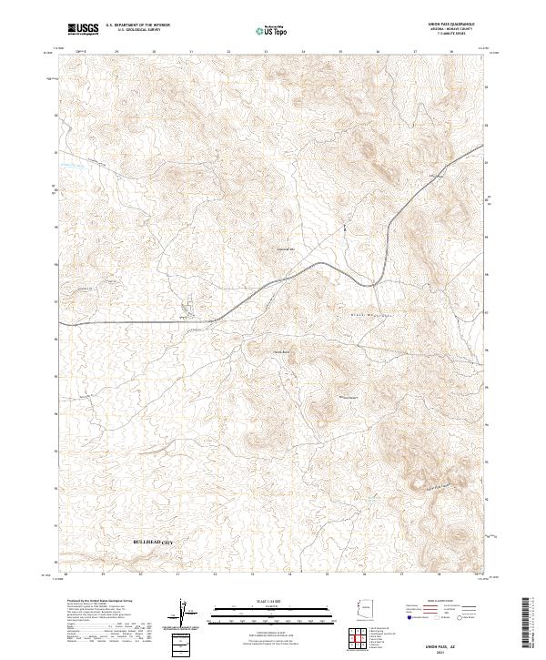 Union Pass 2021 topographic map thumbnail