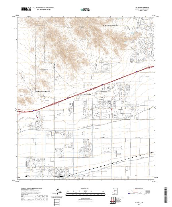 Valencia topographic map thumbnail