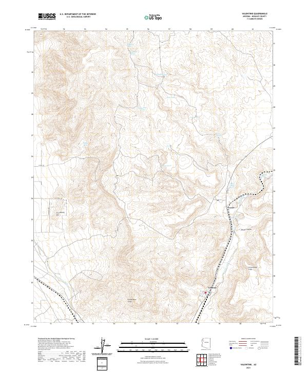 Valentine 2021 topographic map thumbnail