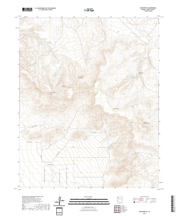 Valentine SE 2021 topographic map thumbnail