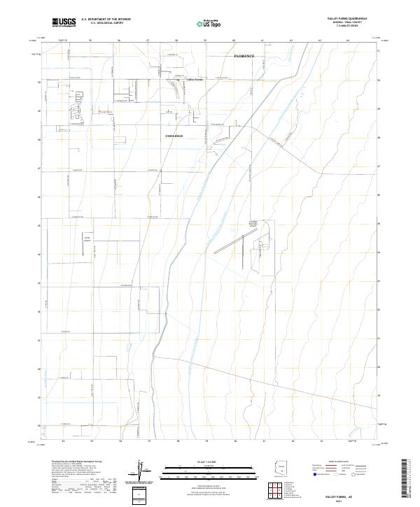Valley Farms topographic map thumbnail