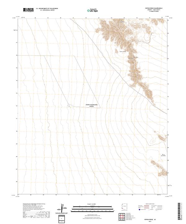 Vopoki Ridge topographic map thumbnail