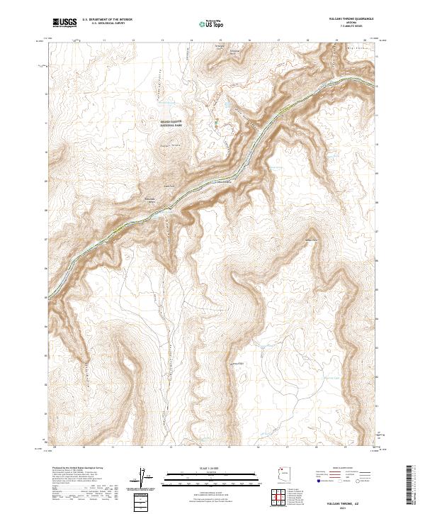 Vulcans Throne 2021 topographic map thumbnail