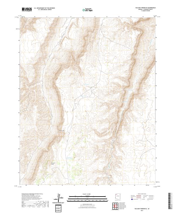 Vulcans Throne SE topographic map thumbnail