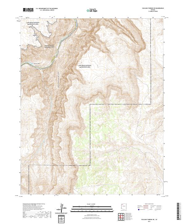 Vulcans Throne SW topographic map thumbnail