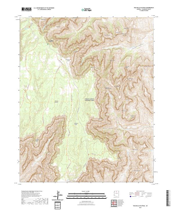 Walhalla Plateau topographic map thumbnail