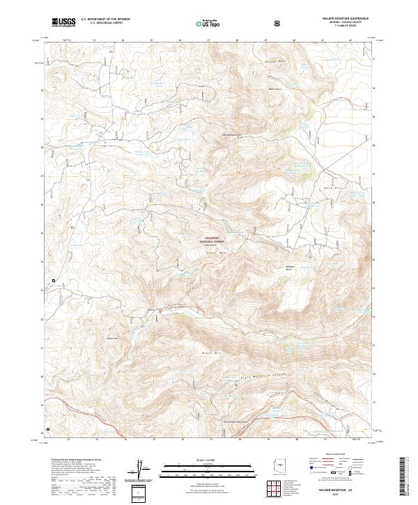 Walker Mountain 2021 topographic map thumbnail