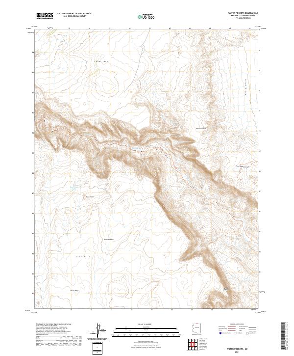 Water Pockets 2021 topographic map thumbnail
