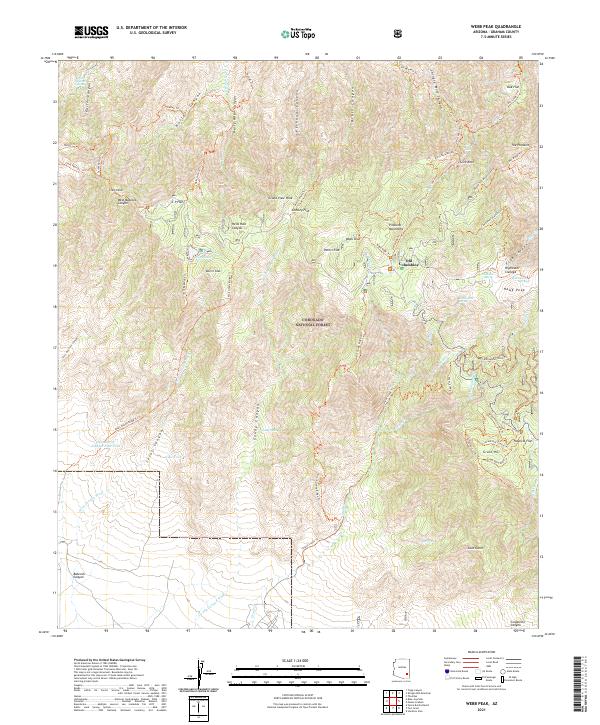 Webb Peak 2021 topographic map thumbnail