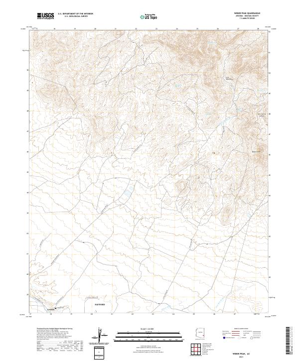 Weber Peak 2021 topographic map thumbnail