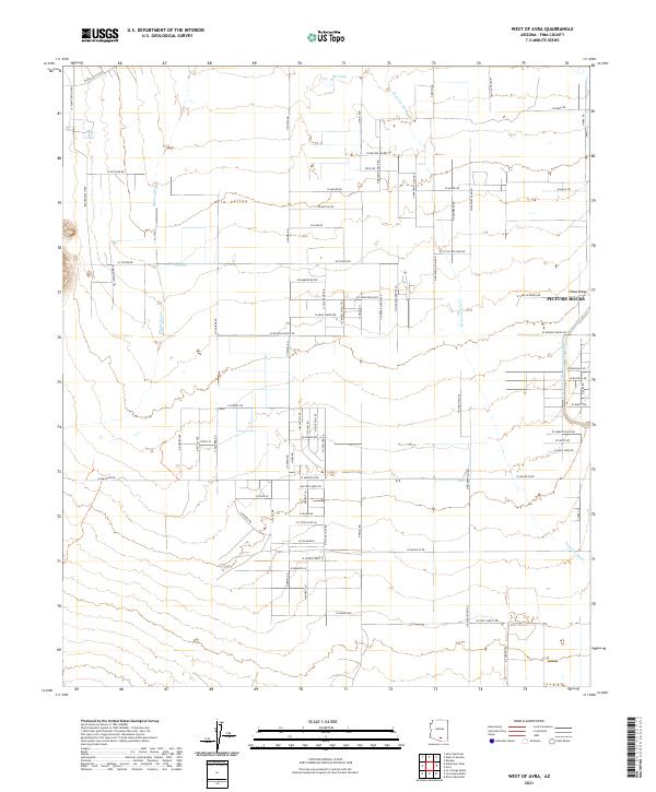 West of Avra topographic map thumbnail