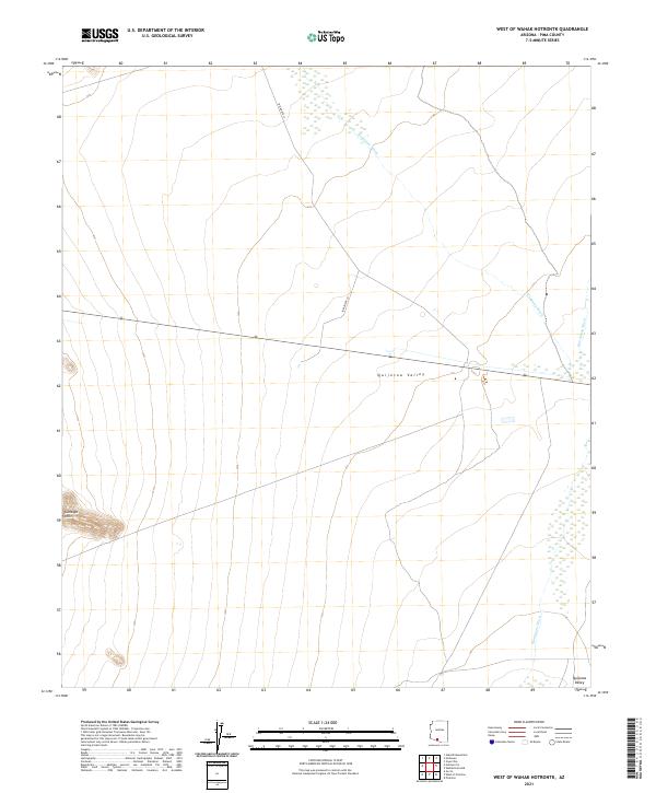 West of Wahak Hotrontk topographic map thumbnail