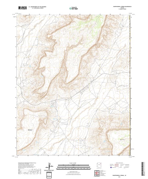 Whippoorwill Spring 2021 topographic map thumbnail