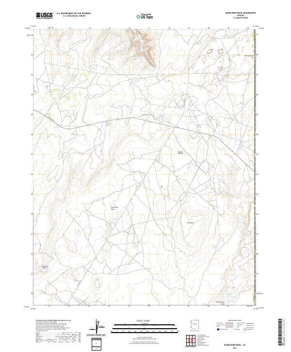 Whirlwind Rock 2021 topographic map thumbnail