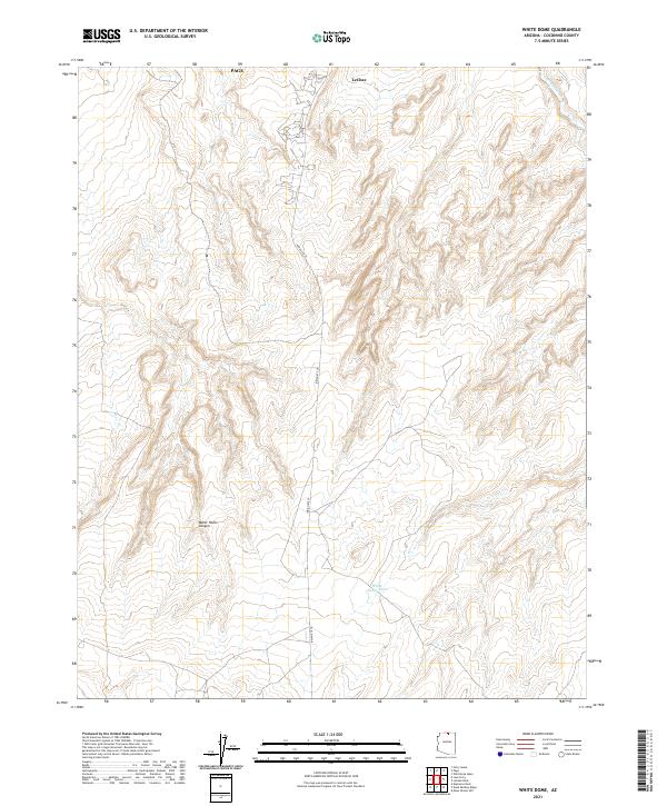 White Dome 2021 topographic map thumbnail