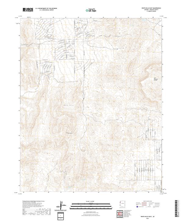 White Hills East topographic map thumbnail