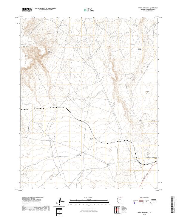 White Mesa Arch 2021 topographic map thumbnail