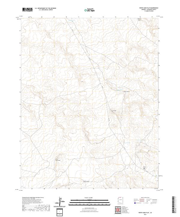 White Sage Flat 2021 topographic map thumbnail